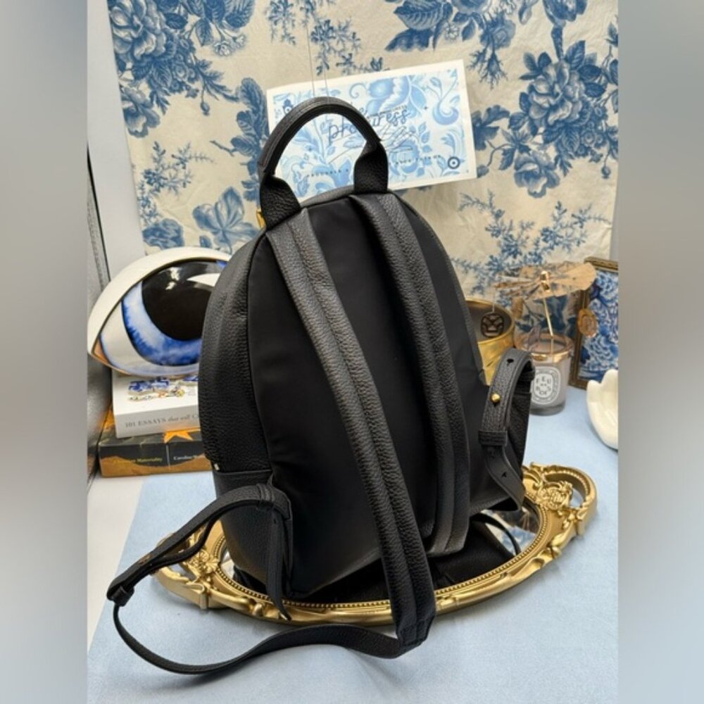 🆕 OROTON 🧿 NWOT Lilly Small Backpack, Black Leather - Picture 6 of 16